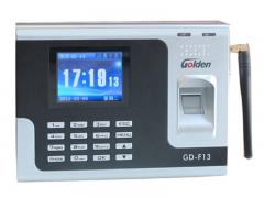 GPRS无线考勤机 网络考勤机 远程考勤机 金典GD-F13异地联网彩屏指纹考勤机 