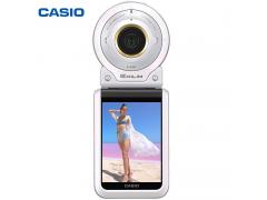卡西欧 CASIO EX-FR100L 数码相机 单机版（3.0英寸 1020万像素 F2.8光圈）美颜自拍相机 白色