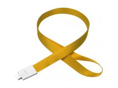 国产 优和扣证件卡绳子 宽度1.5CM 大黄色 单条装