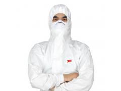 3M 4545 防护服 带帽连体颗粒物 防尘服液体有限喷溅无纺布安全服 XXL