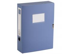 齐心（Comix）HC-55 加厚型PP粘扣档案盒A4 55mm 蓝色