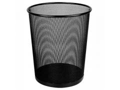 斯莫尔铁质网状垃圾桶纸篓 小号（直径：22CM 高:26CM) 黑色