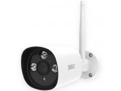 360 智能摄像机 防水版 1080P 网络wifi高清监控摄像头 红外加强夜视 专业室外 防水防尘 异动报警 白色