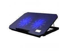 诺西（NUOXI）S200C 笔记本散热器 （笔记本支架/散热垫/电脑配件/2风扇/静音散热架/黑色/15.6英寸）