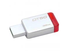 金士顿（Kingston） DT50 迷你金属U盘 USB3.1 红色 32GB