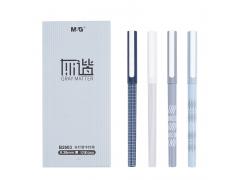  晨光(M&G)灰谐系列0.38mm黑色全针管笔中性笔签字笔水笔 12支/盒AGPB2603 