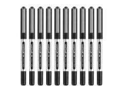  三菱（Uni）UB-150直液式走珠笔签字笔中性笔 黑色 0.5mm 10支装 