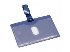 得力（DeLi）5742-PP证件卡套 10个/包（横式） 蓝色